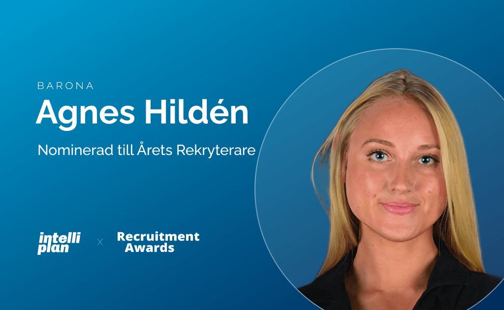 Agnes Hildén, Barona, nominerad till Årets Rekryterare vid Recruitment Awards 2026
