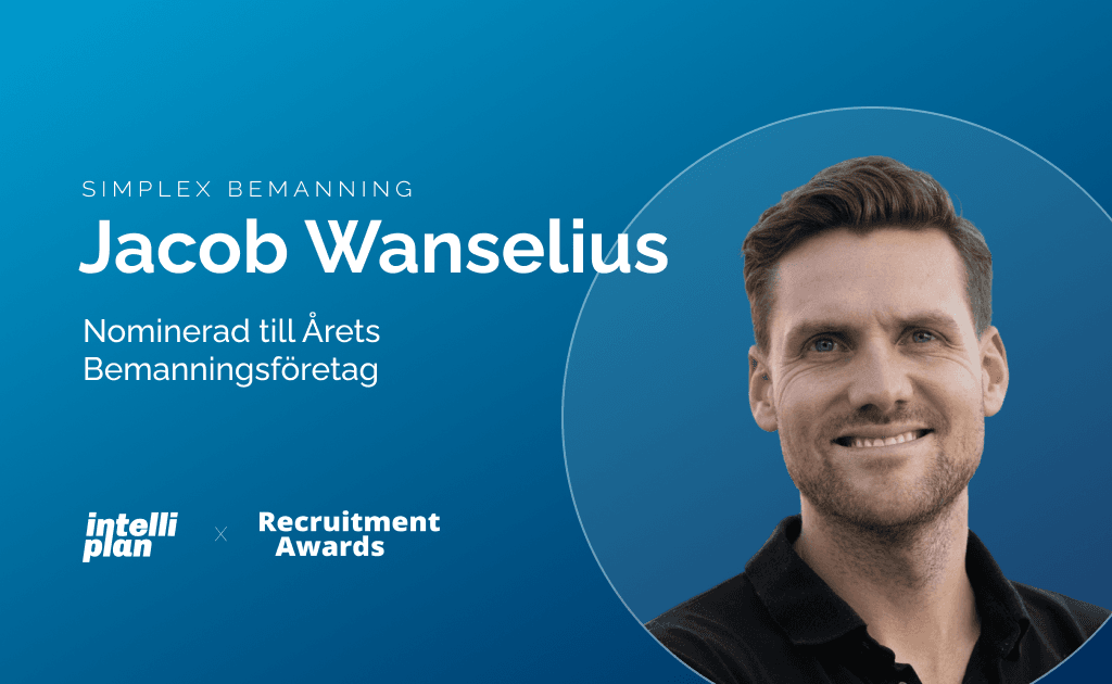 Jacob Wanselius, Simplex Bemanning, Recruitment Awards 2026
