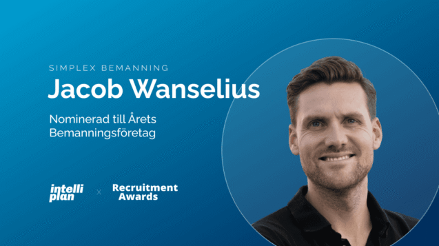 Jacob Wanselius, Simplex Bemanning, Recruitment Awards 2026