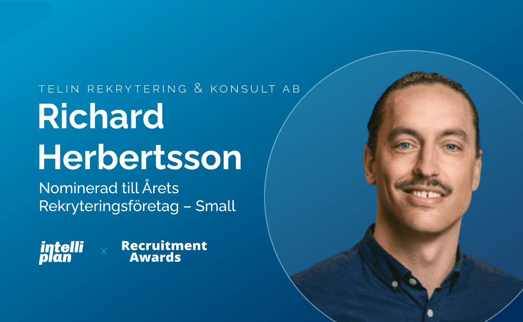 Richard Herbertsson, Telin Rekrytering, nominerad vid Recruitment Awards 2026