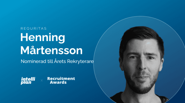 Henning Mårtensson, Requritas, Recruitment Awards 2026